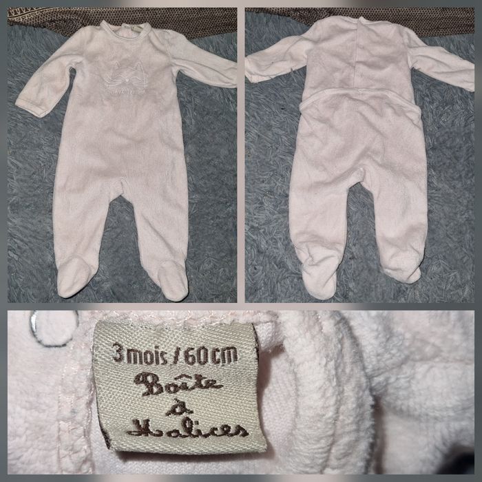 Lot grenouillères et pantalon pyjama 3mois - photo numéro 4