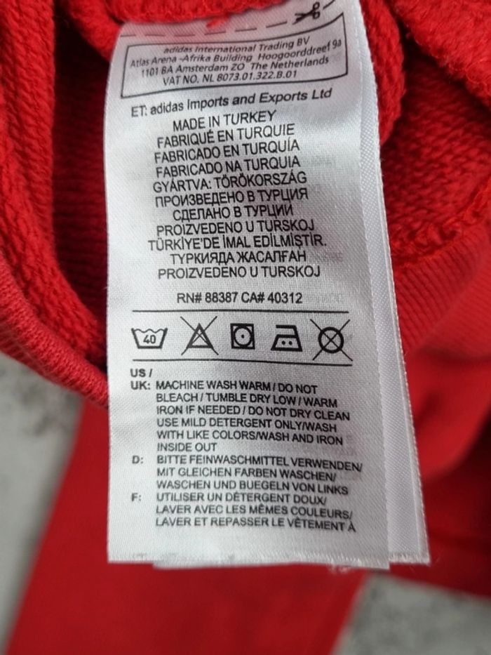 Pull crop top à capuche Adidas – Taille XS Femme (mesures en photos) - photo numéro 7