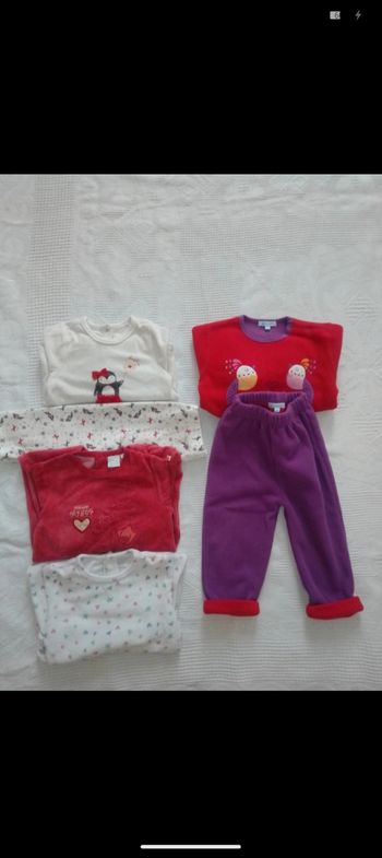 Lot pyjama fille 18 mois