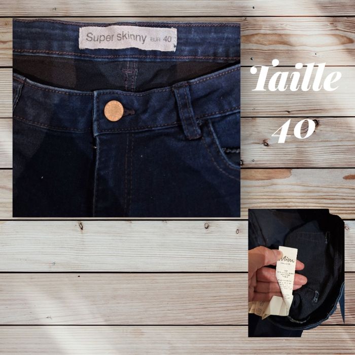 💙👖 Jean Super Skinny – MIM – Taille 40 👖💙 - photo numéro 3