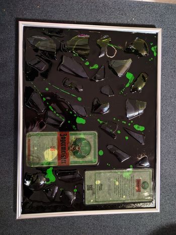 Vend cadre bouteille Jagermeister