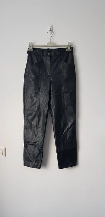 Pantalon effet cuir femme - T. 36