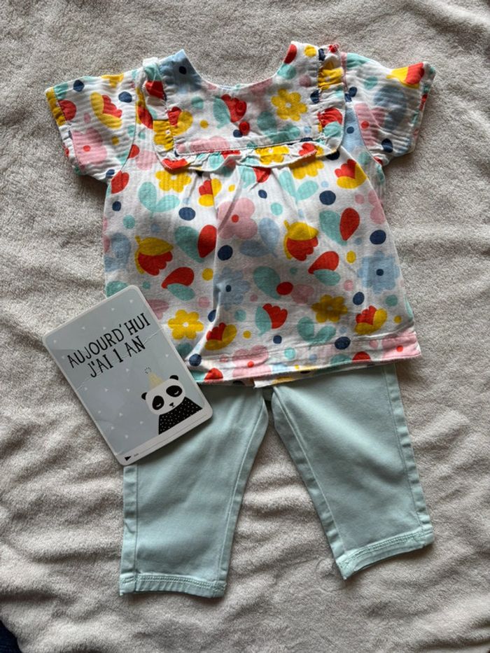 Ensemble bébé fille 12 mois