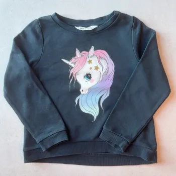 Sweat H&M licorne 4/6 ans 110/116