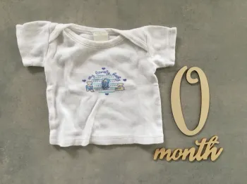 T-shirt blanc naissance