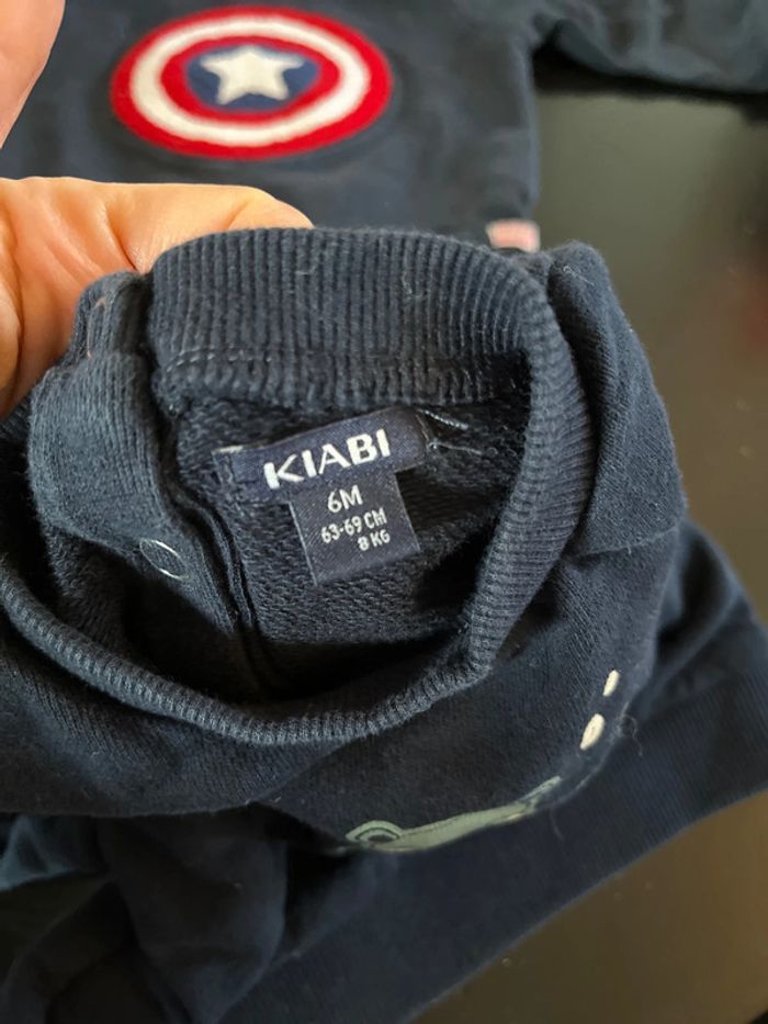 Lot sweat-shirt kiabi 6 mois - photo numéro 3