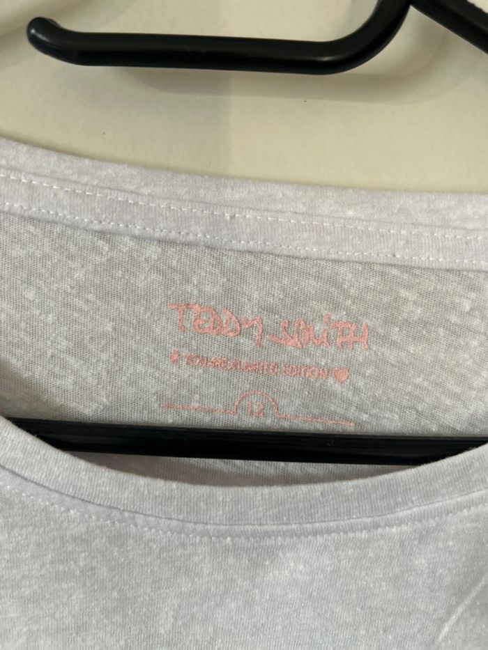 T-shirt Teddy Smith Girly édition limitée 12 ans - photo numéro 3