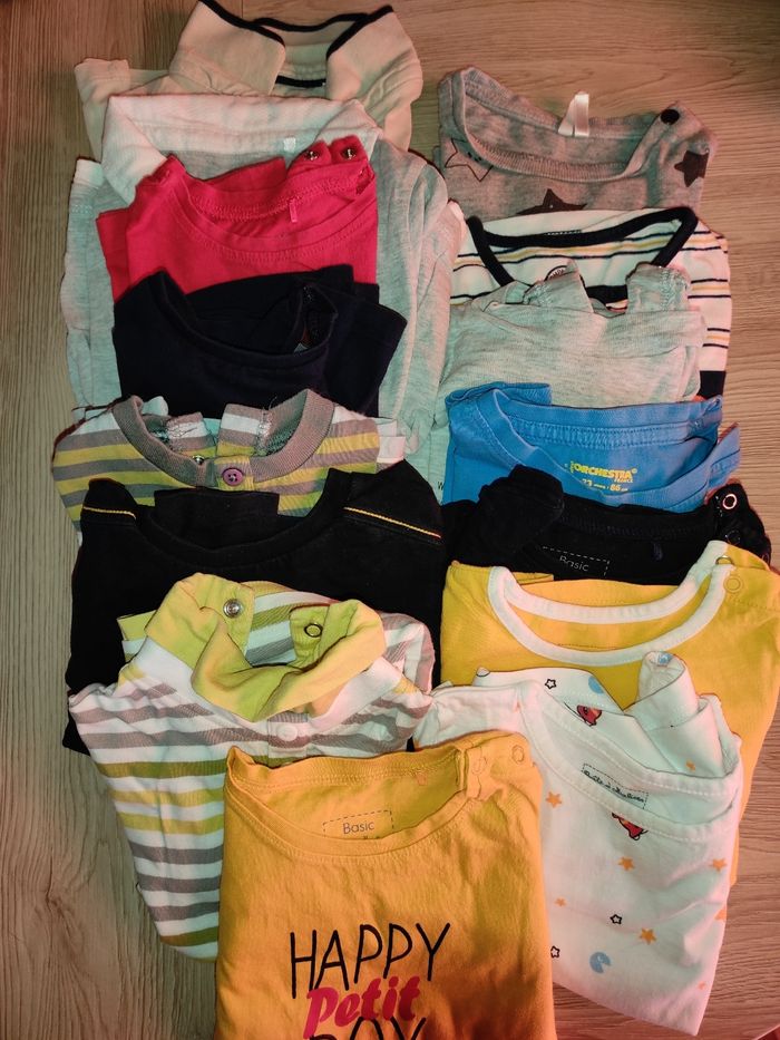 Lot tee-shirt manches longues