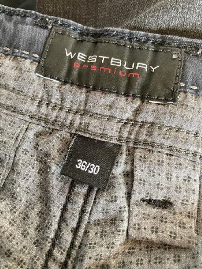 Pantalon homme Westbury 36/30 slim fit – carreaux gris foncé/noir – très bon état - photo numéro 2