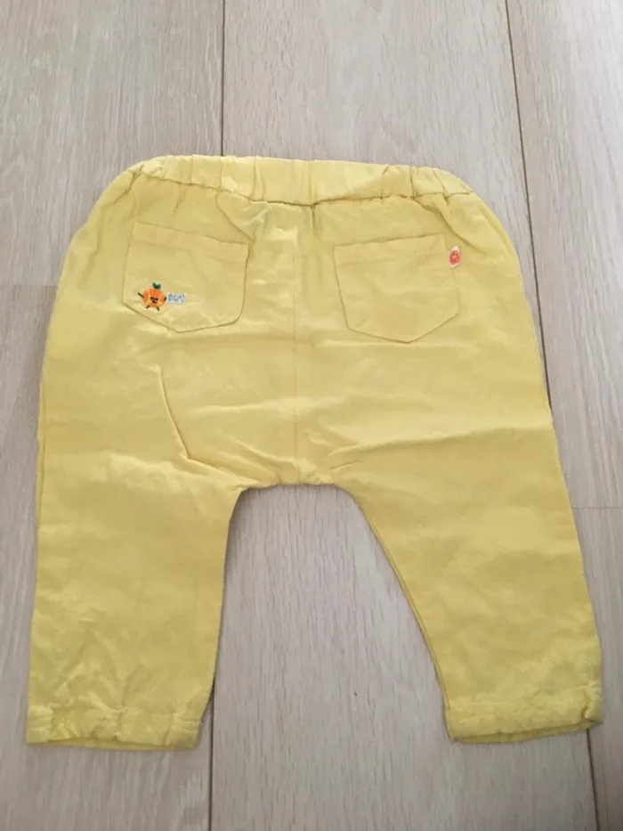 Pantalon Sarouel lin 6 mois sergent major - photo numéro 3