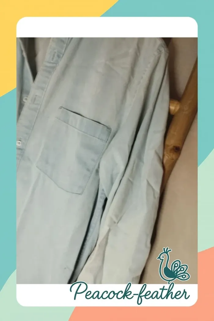 Chemise jean clair délavée M homme Celio - photo numéro 6