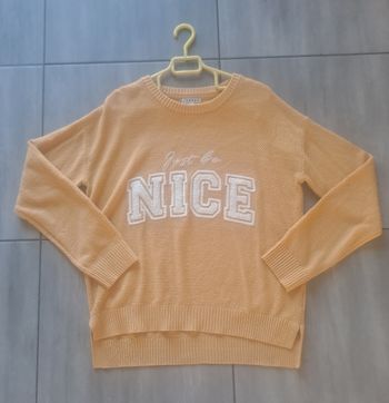 Pull léger jaune moutarde Creeks Taille L