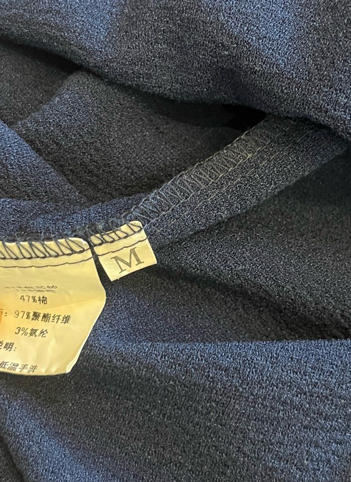Robe longue sans manches bleu marine taille M - photo numéro 3