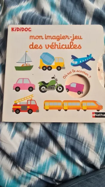 Kididoc mon imagier jeu des véhicules