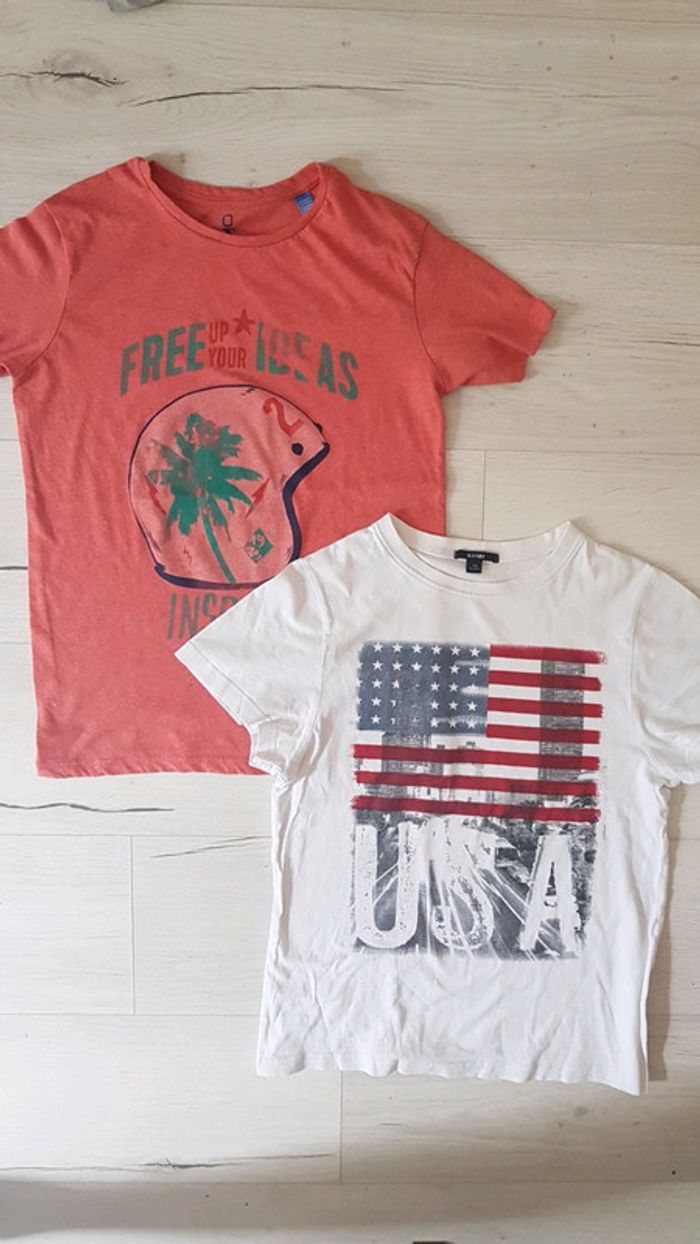 Lot de 2 tee shirts garçon 12ans kiabi okaidi