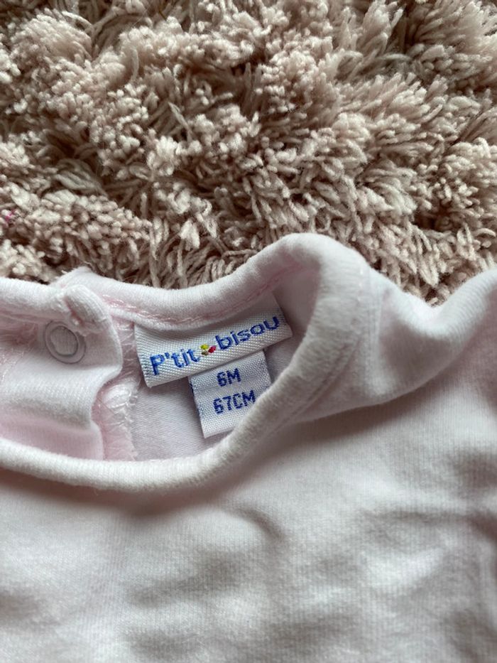 Ensemble bodie, pantalon fluide et bandeau P’tit bisou 6 mois - photo numéro 3