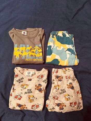 Lot de 2 pyjamas garçon 6 ans