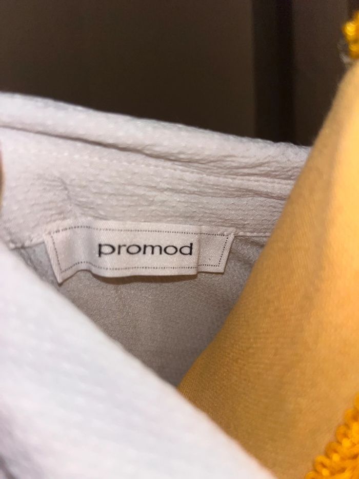 Chemise blanche lien noir promod 38 - photo numéro 3