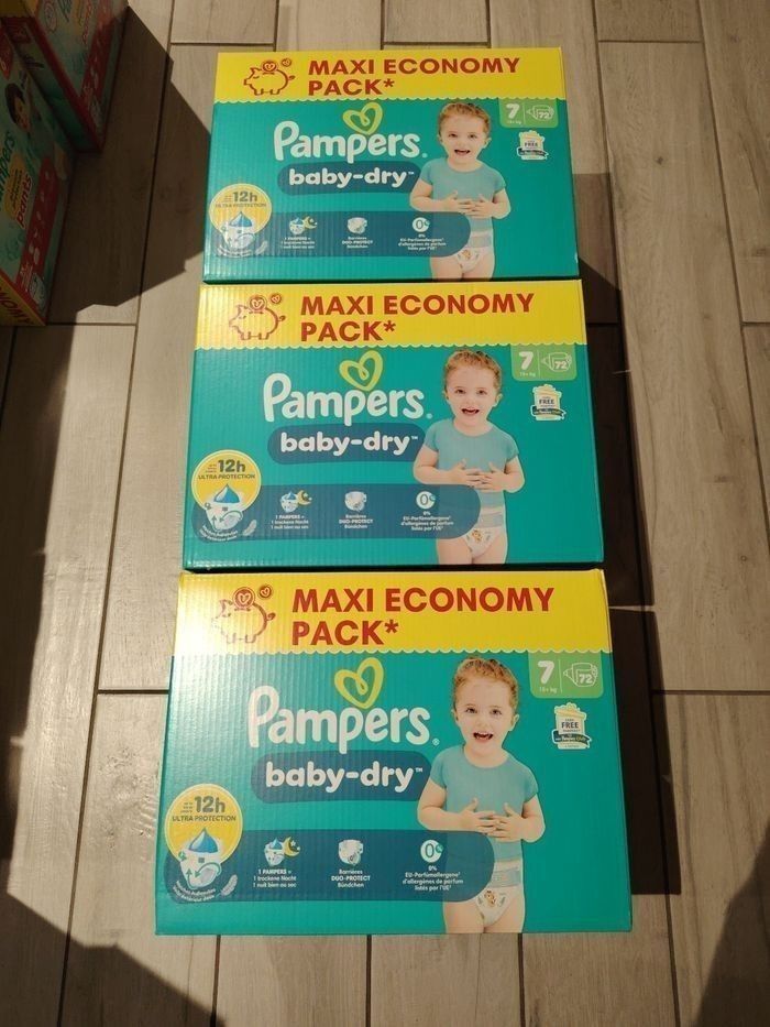 Couche Pampers baby dry taille 7