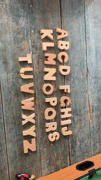 Alphabet en bois