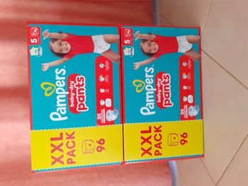 192 Pants Pampers  XXL Pack  baby dry Taille 5 👶2 Packs