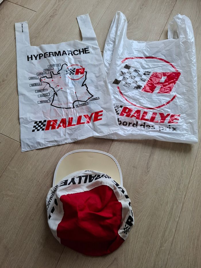 Casquette publicitaire collector Rallye Hypermarché Lanester en très bon état - photo numéro 3