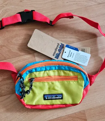 Patagonia Mini Hip Pack – Vert / Bleu / Rouge / Orange