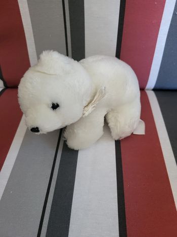 Peluche ours blanc