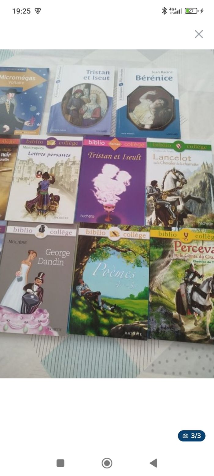 Lot livre collège et lycée - photo numéro 3