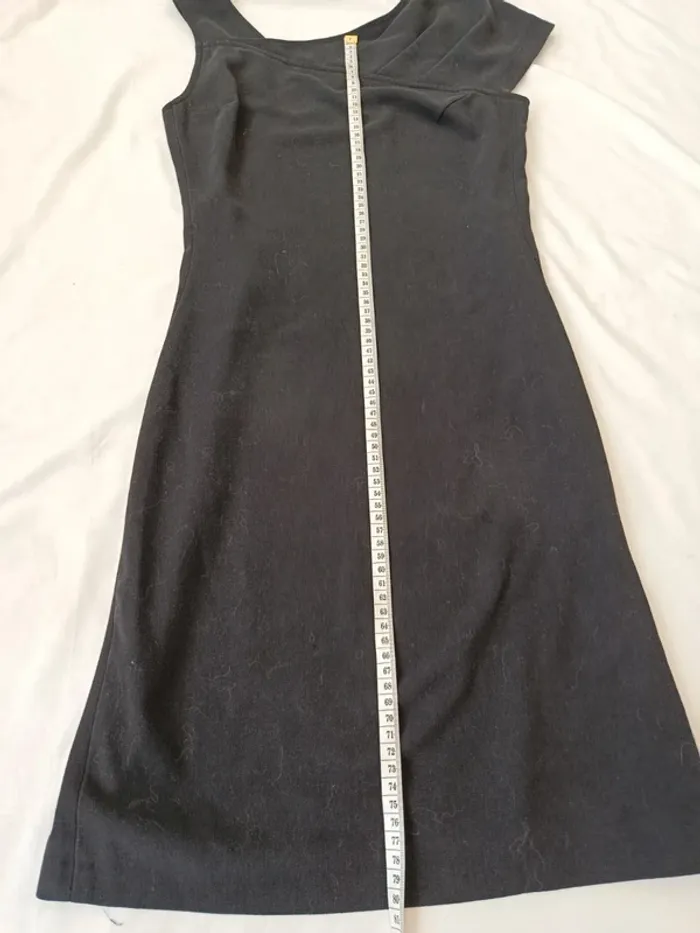 Petite robe noire asymétrique sans manches Kookaï taille 34 - photo numéro 6