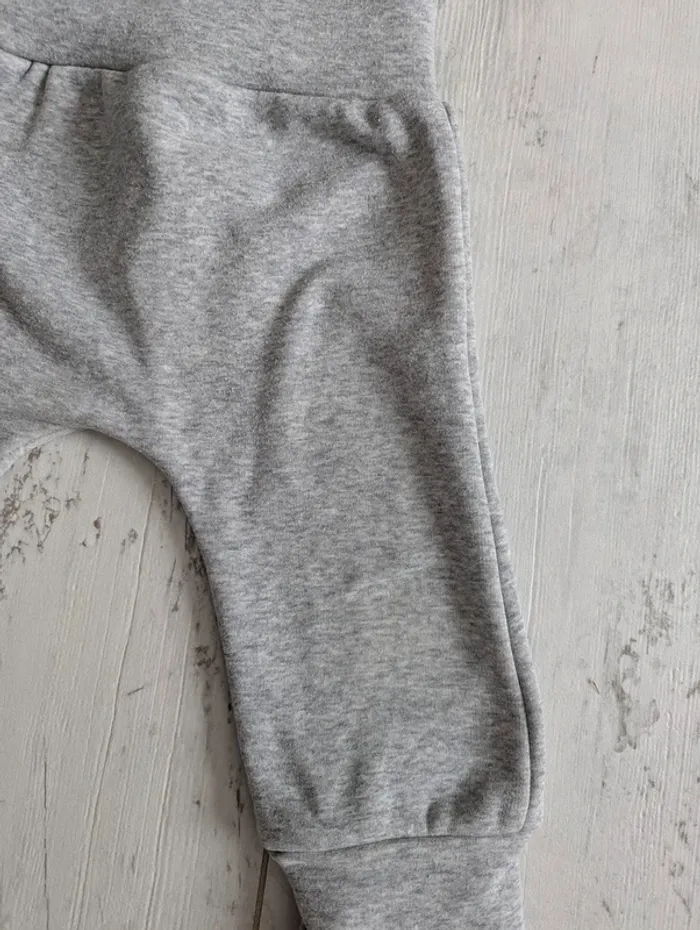 👖 Pantalon évolutif Bbpirate 3-18 mois gris chiné doublé polaire - photo numéro 3
