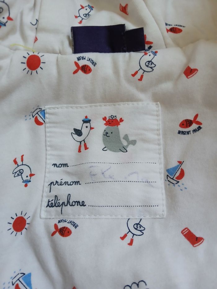 Imperméable jaune sergent-major fille 36 mois - photo numéro 8