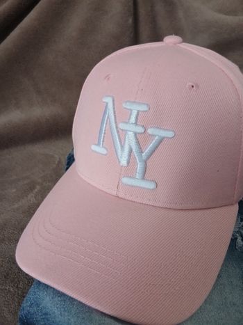 Casquette ajustable rose - Logo NY brodé⁹