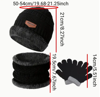 Ensemble Hiver 3-en-1 – Chaud, Stylé et Complet !