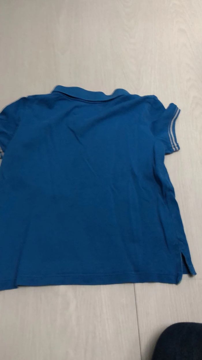 Polo manche courte bleu sergent major 2 ans - photo numéro 3