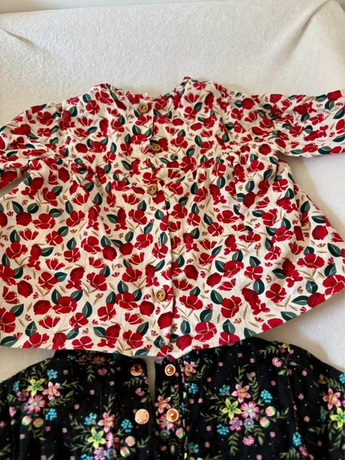 2 blouses bébé fille taille 9mois - photo numéro 6