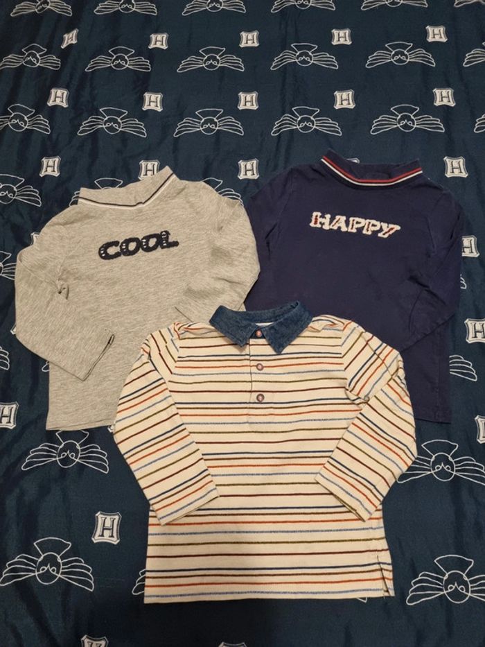 3 t-shirt manches longues