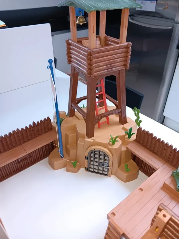 Lot figurines playmobil grand fort western 5245 - photo numéro 5