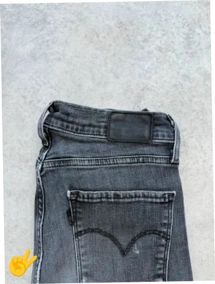 Jeans Levi's 724 W24 FR34 coupe skinny noir Femme Women pan593b - photo numéro 2