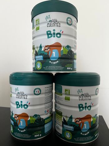 Lot lait infantile bio 1 er âge formule epaissie - LES PETITS CULOTTÉS 