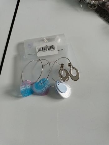 Lot boucle fantaisie bleu