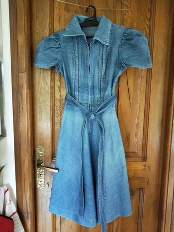 Robe en jean année 1970