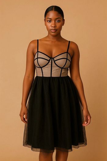 Robe à voile noir