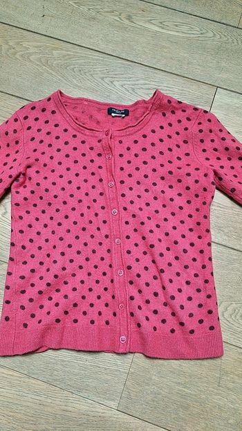 Très beau gilet à pois