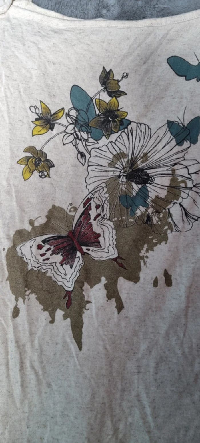 T-shirt mc papillons M Le petit baigneur - photo numéro 3