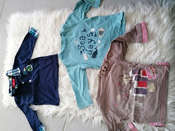 Lot tee shirt manches longues