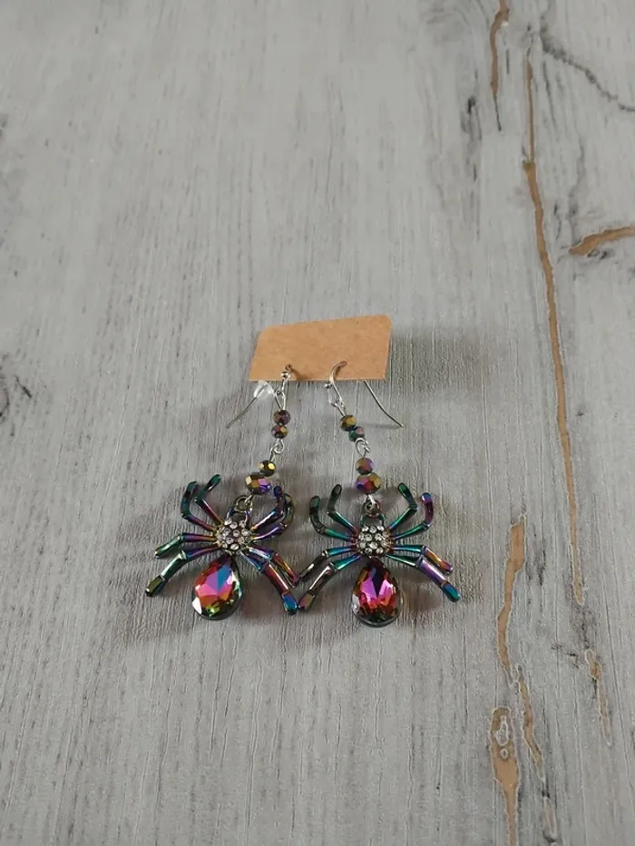 Boucles d'oreilles araignées
