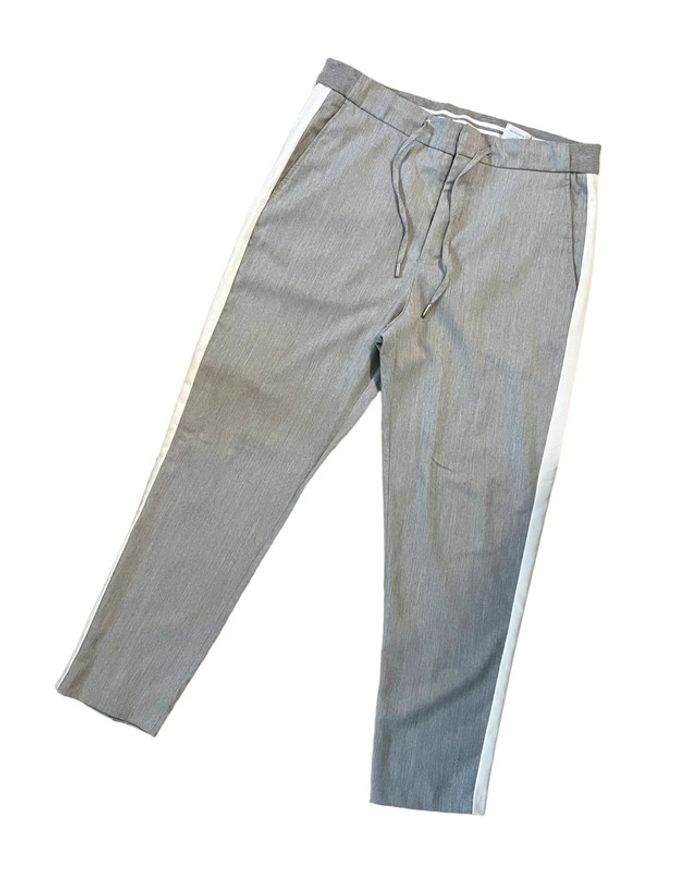 Pantalon droit gris et blanc pour homme Zara taille S