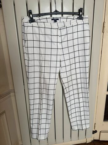 Pantalon cigarette à carreaux Kiabi 42