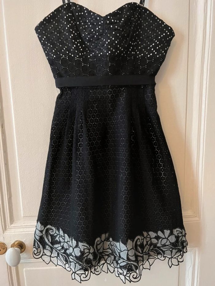 Robe bustier cocktail noire taille 34 - BCBGmaxazria - photo numéro 2